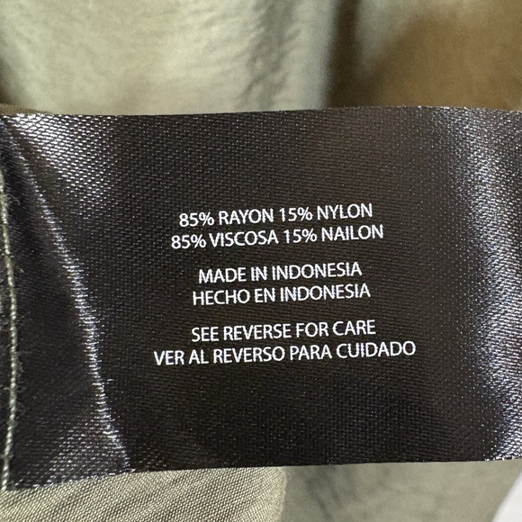 Banana Republic Women's Size L Sleeveless Relaxed Fit Shift Dress Olive Green - Picture 14 of 14